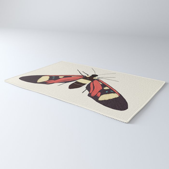  red butterfly Rug Gallery Image 3
