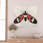 red butterfly Wall Tapestry Gallery Image 2