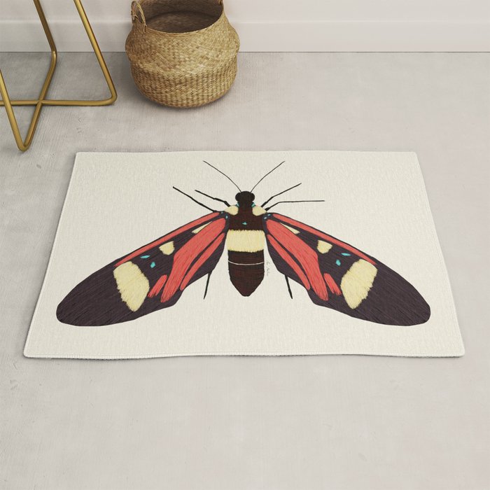  red butterfly Rug Gallery Image 1
