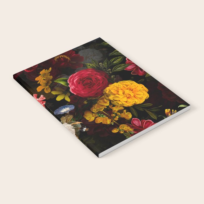 Dutch Vintage Midnight Flower Garden Notebook Gallery Image 1