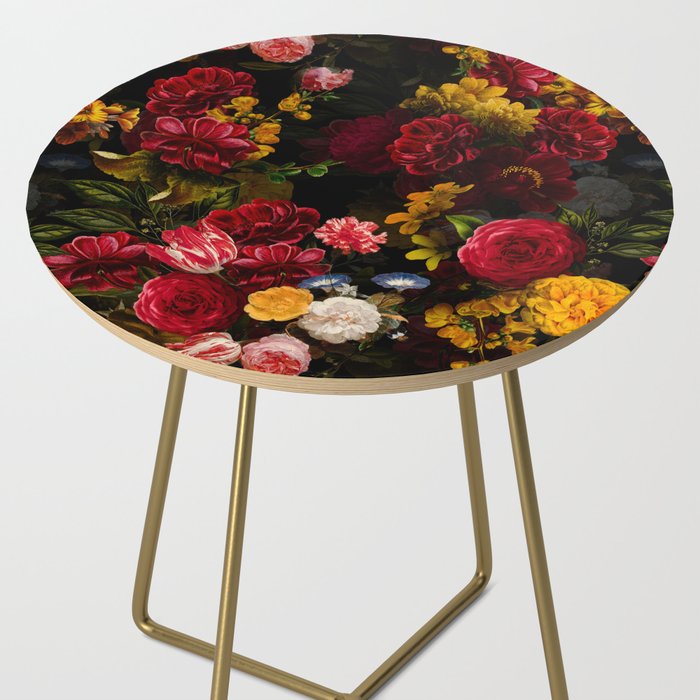 Dutch Vintage Midnight Flower Garden Side Table Gallery Image 2