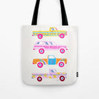 Retro Roads â Candy Palette Tote Bag Gallery Image 1