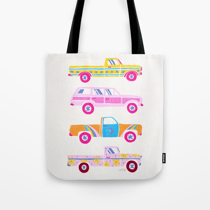 Retro Roads â Candy Palette Tote Bag Gallery Image 1