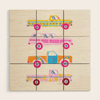 Retro Roads â Candy Palette Wood Wall Art Gallery Image 1