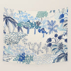 Italian landscape blue Wall Tapestry Gallery Image 4