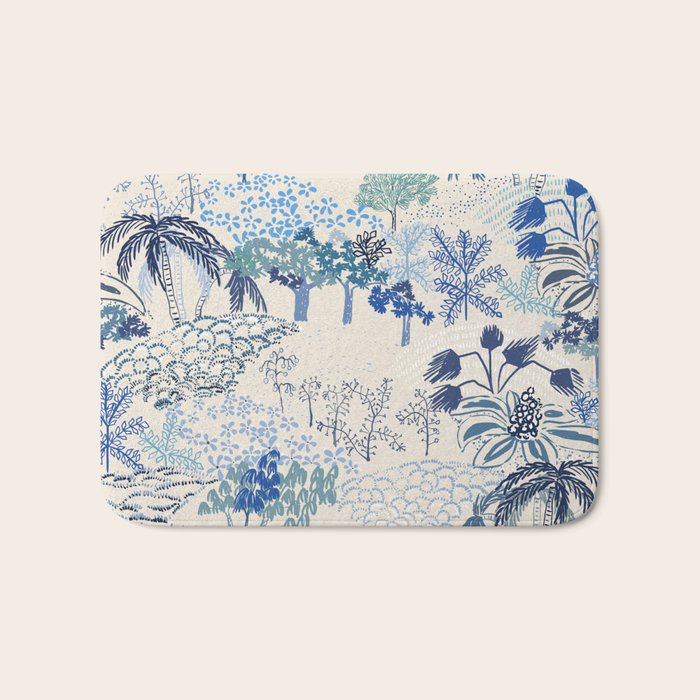 Italian landscape blue Bath Mat Gallery Image 1