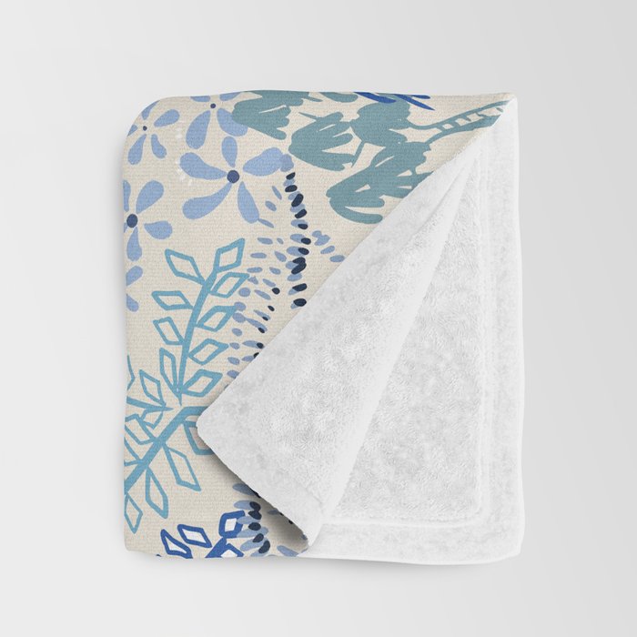 Italian landscape blue Throw Blanket Gallery Image 3