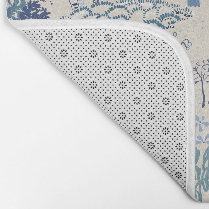Italian landscape blue Bath Mat Gallery Image 2