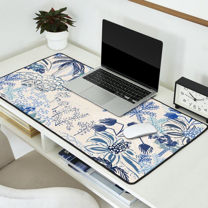 Italian landscape blue Desk Mat Gallery Image 2