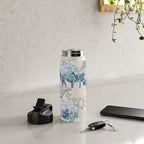 Italian landscape blue Water Bottle Gallery Image 4