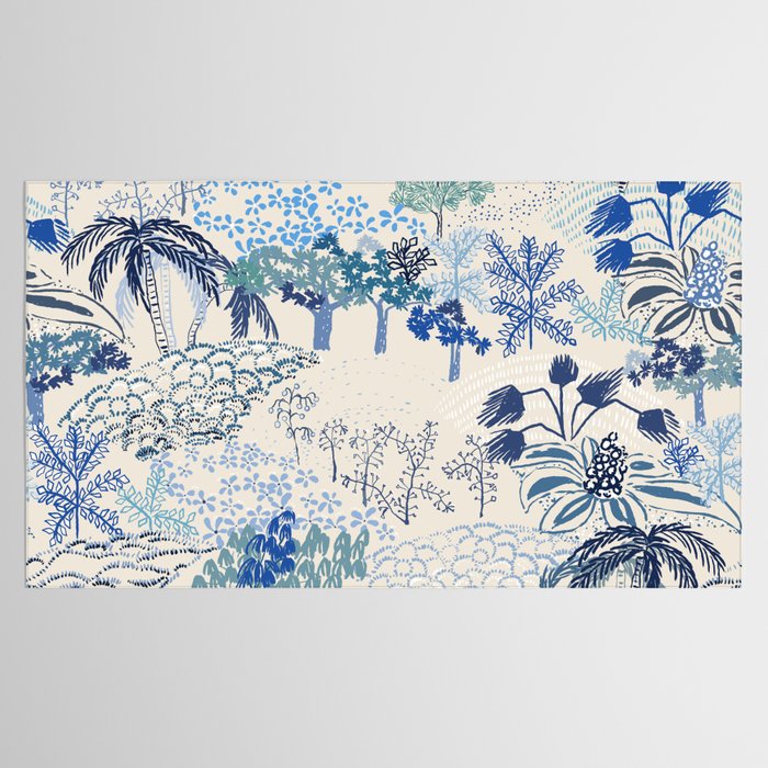 Italian landscape blue Tablecloth Gallery Image 2