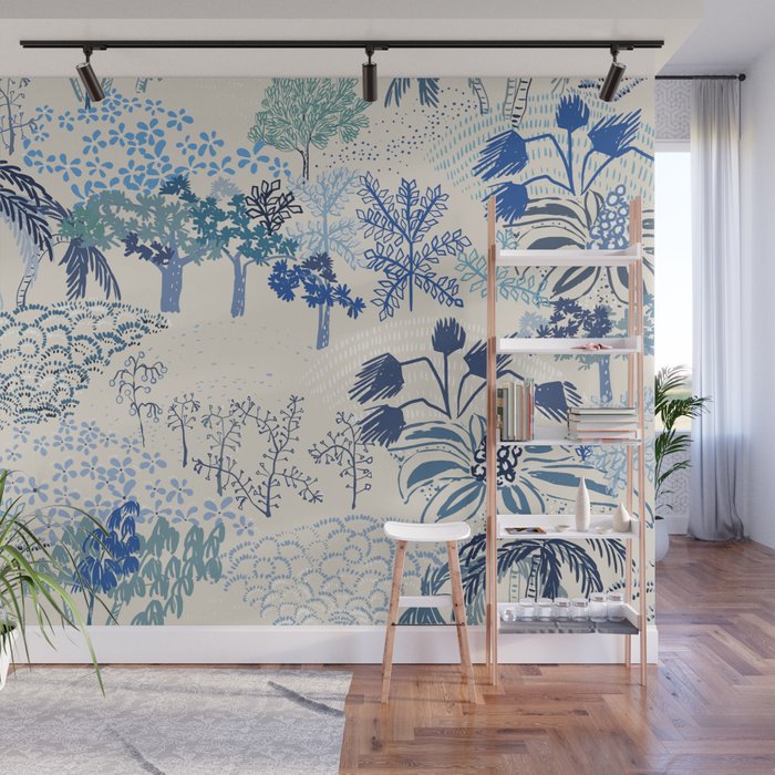 Italian landscape blue Wall Mural Gallery Image 1