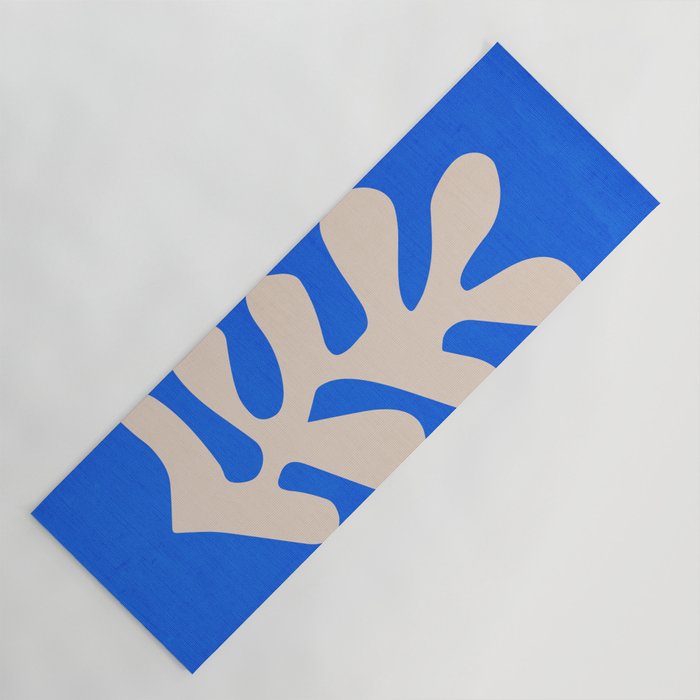 Chathams Blue: Wild Leaf | Matisse Foliage Paper Cutouts 02 Yoga Mat Gallery Image 1