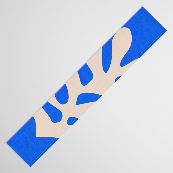 Chathams Blue: Wild Leaf | Matisse Foliage Paper Cutouts 02 Table Runner Gallery Image 3