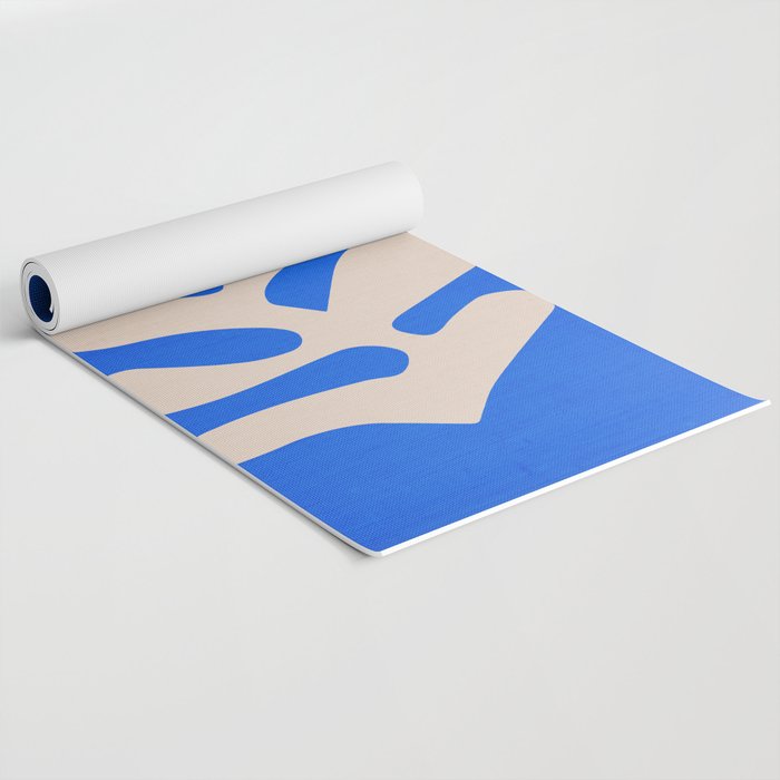 Chathams Blue: Wild Leaf | Matisse Foliage Paper Cutouts 02 Yoga Mat Gallery Image 2