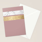 Mauve in the night marble Stationery Card Gallery Image 2