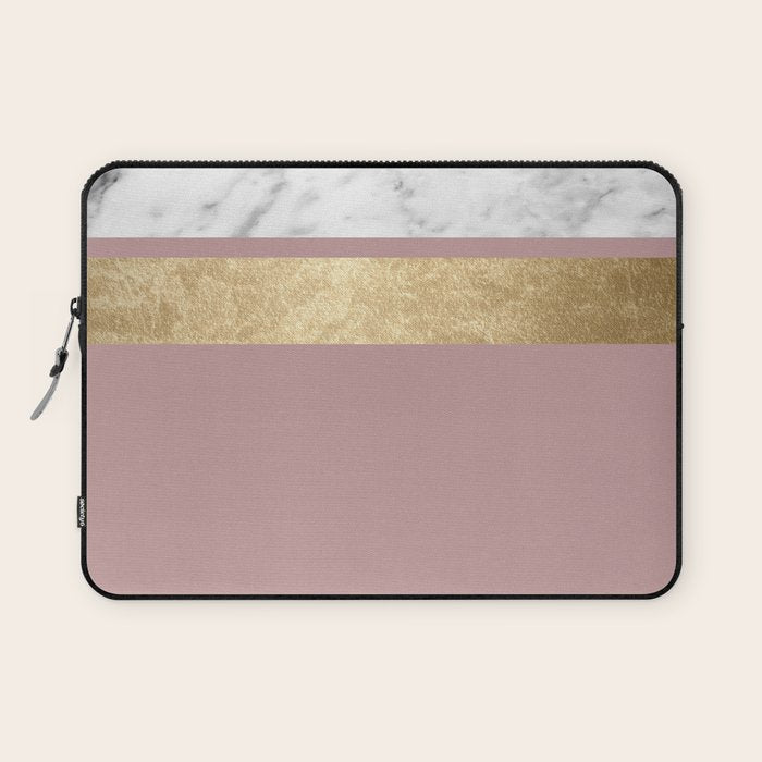 Mauve in the night marble Laptop Sleeve Gallery Image 1