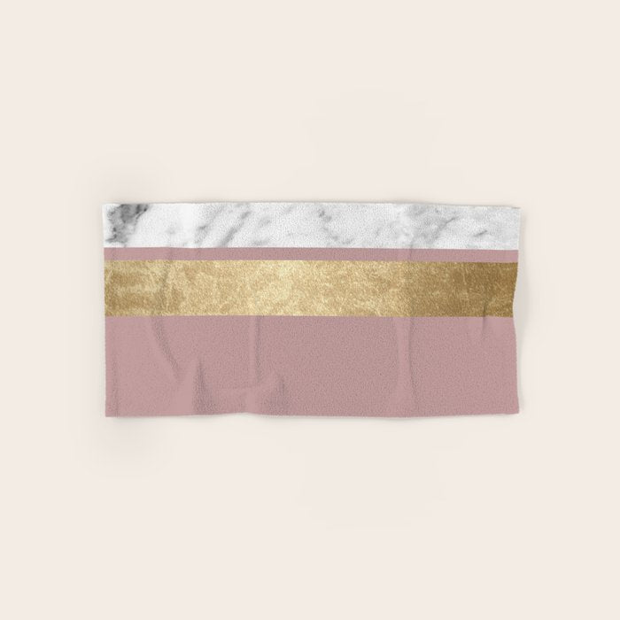 Mauve in the night marble Bath Towel Gallery Image 1