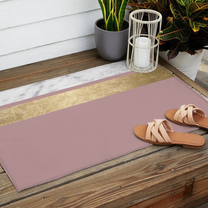 Mauve in the night marble Outdoor Rug Gallery Image 2