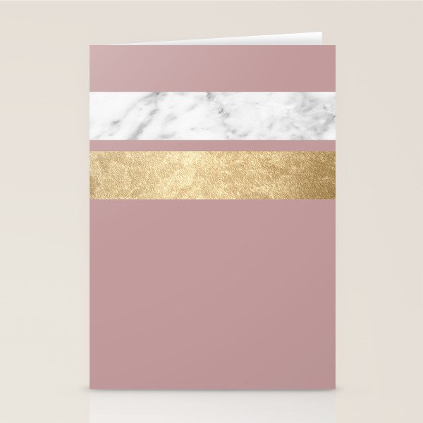 Mauve in the night marble Stationery Card Gallery Image 1