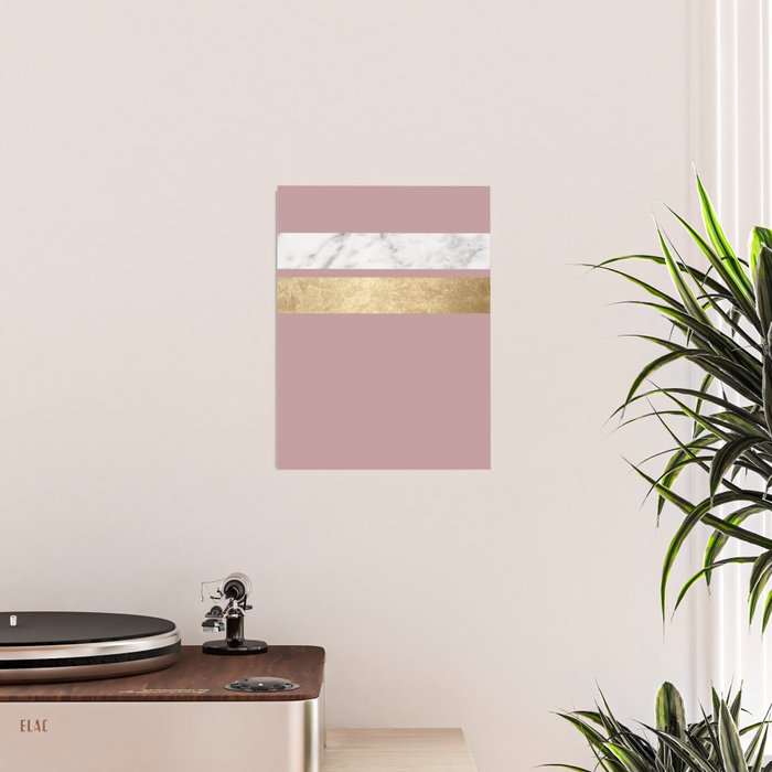 Mauve in the night marble Poster Gallery Image 2