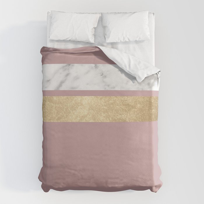 Mauve in the night marble Duvet Cover Gallery Image 6