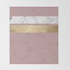 Mauve in the night marble Throw Blanket Gallery Image 2