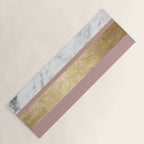 Mauve in the night marble Yoga Mat Gallery Image 1