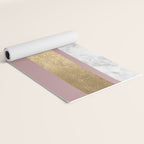 Mauve in the night marble Yoga Mat Gallery Image 2