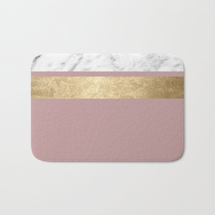 Mauve in the night marble Bath Mat Gallery Image 1