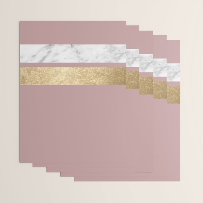 Mauve in the night marble Wrapping Paper Gallery Image 3