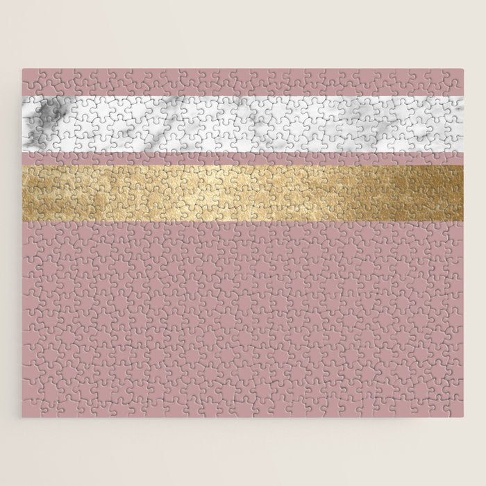 Mauve in the night marble Jigsaw Puzzle Gallery Image 1