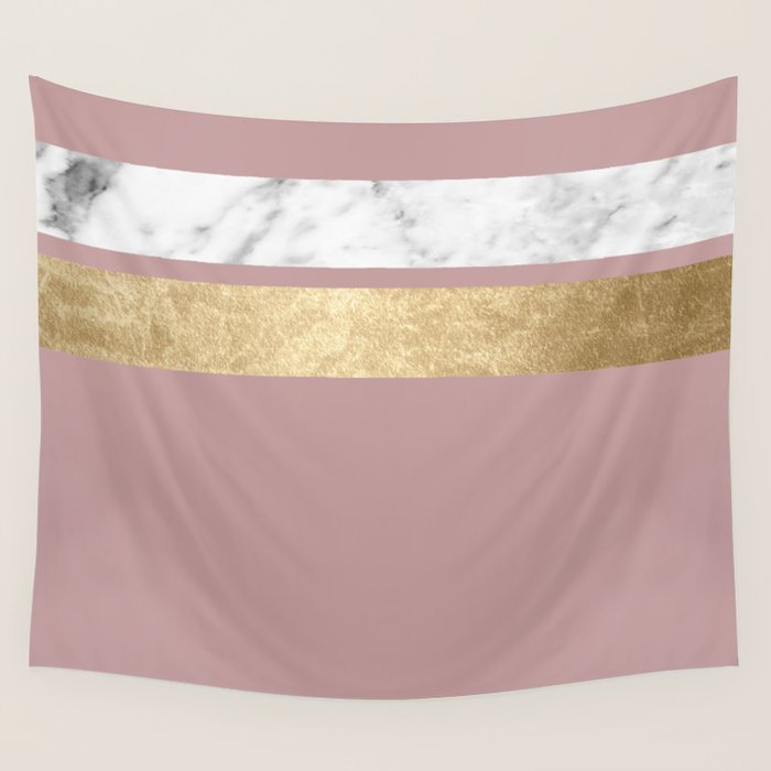Mauve in the night marble Wall Tapestry Gallery Image 4
