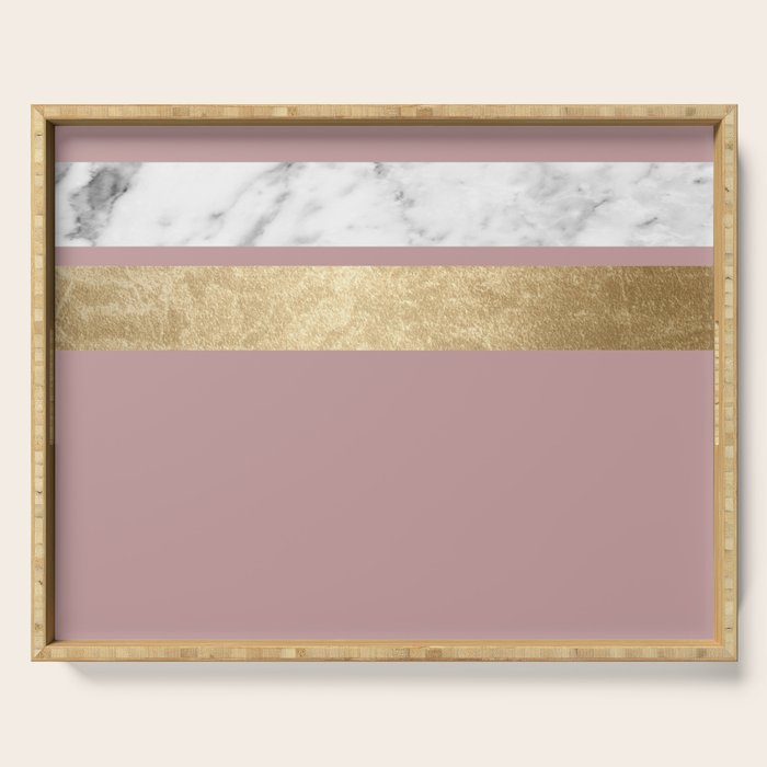 Mauve in the night marble Serving Tray Gallery Image 1