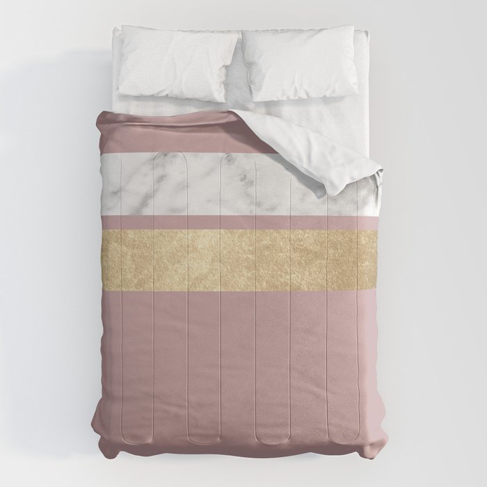 Mauve in the night marble Comforter Gallery Image 6