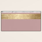 Mauve in the night marble Desk Mat Gallery Image 3