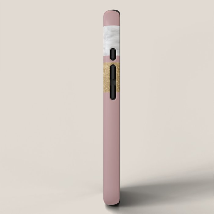 Mauve in the night marble iPhone Case Gallery Image 2
