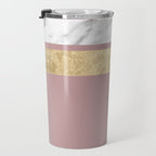 Mauve in the night marble Travel Mug Gallery Image 3
