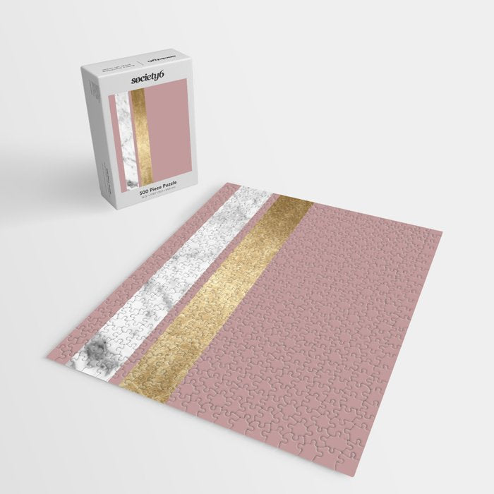 Mauve in the night marble Jigsaw Puzzle Gallery Image 2