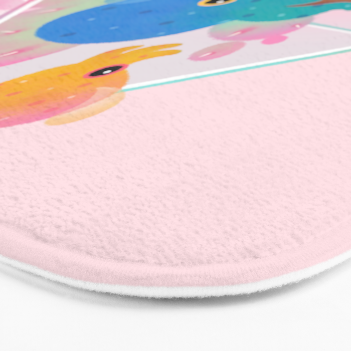 Ocean terrarium - Bobtail squids Bath Mat Gallery Image 3