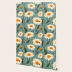 Charming Daisies with Ladybug Wallpaper Gallery Image 2