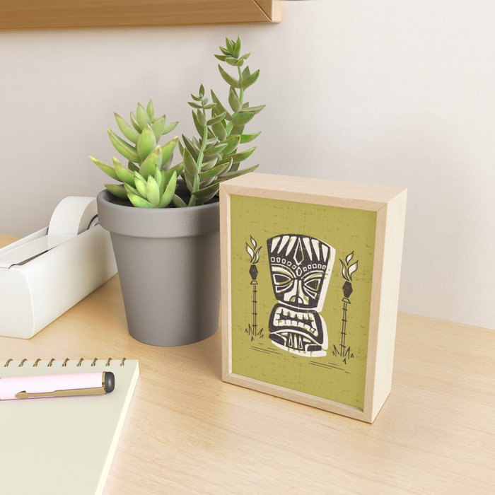 Tropical Tiki Green Mini Art Print Gallery Image 2