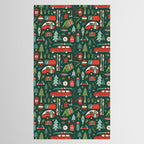 Seasons Greetings - Camping Christmas Tablecloth Gallery Image 2