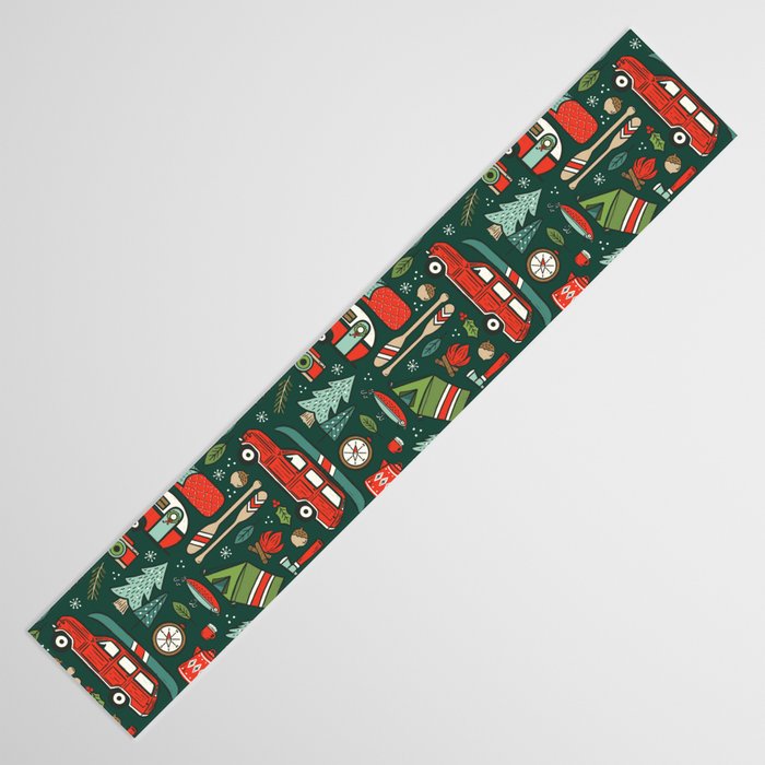 Seasons Greetings - Camping Christmas Table Runner Gallery Image 3