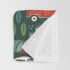 Seasons Greetings - Camping Christmas Throw Blanket Gallery Image 3