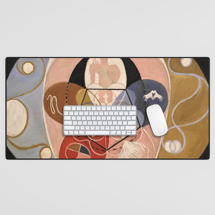 Hilma af Klint "Evolution, No. 14, Group VI" Desk Mat Gallery Image 1