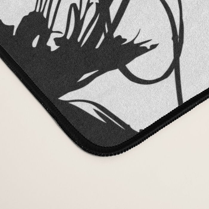 The Edge Of Grace Expressive Line Art Portrait Desk Mat Gallery Image 4