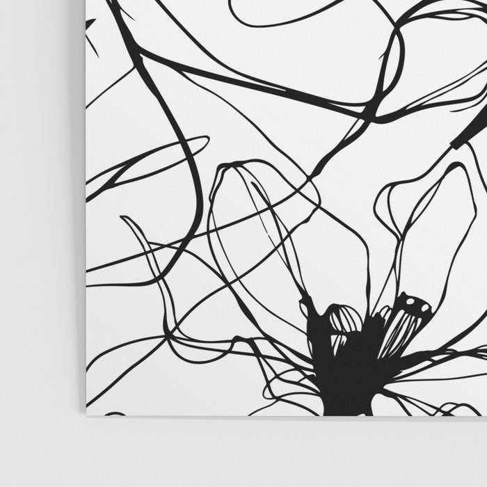 The Edge Of Grace Expressive Line Art Portrait Poster Gallery Image 3
