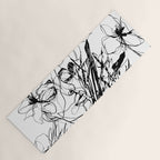 The Edge Of Grace Expressive Line Art Portrait Yoga Mat Gallery Image 1