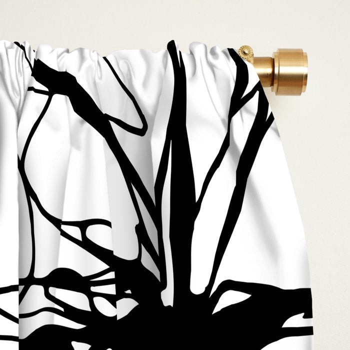 The Edge Of Grace Expressive Line Art Portrait Window Curtain Gallery Image 2